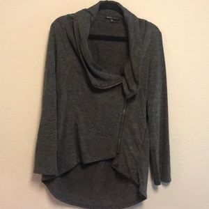 Grey Moto Jacket / Motorcycle Jacket / Size XL